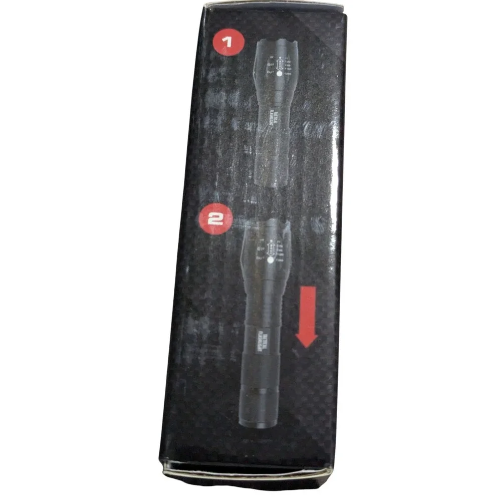 Tactile Flashlight 800 Lumen, Zoom 1x-2000x, Shock Proof,‎ 5 Modes, Strobe, SOS